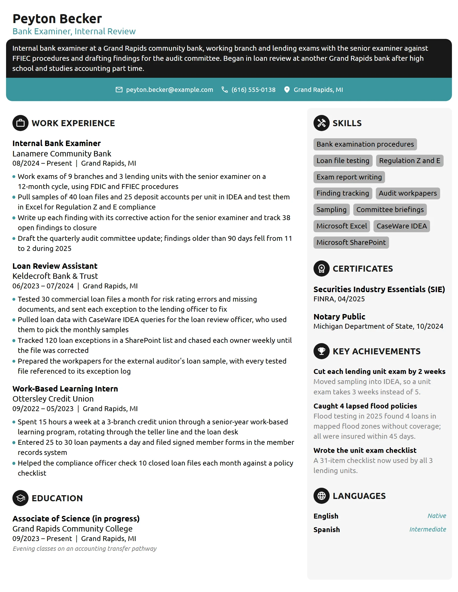 18 Banking Resume Examples & Guide for 2026 | Novoresume