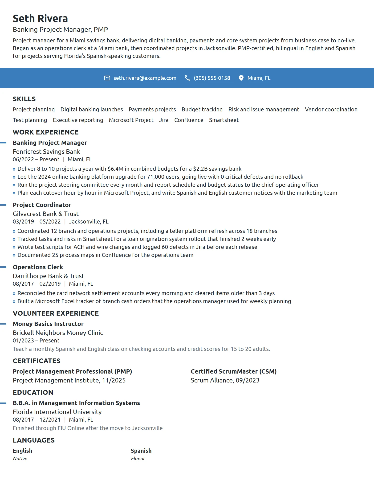 18 Banking Resume Examples & Guide for 2026 | Novoresume