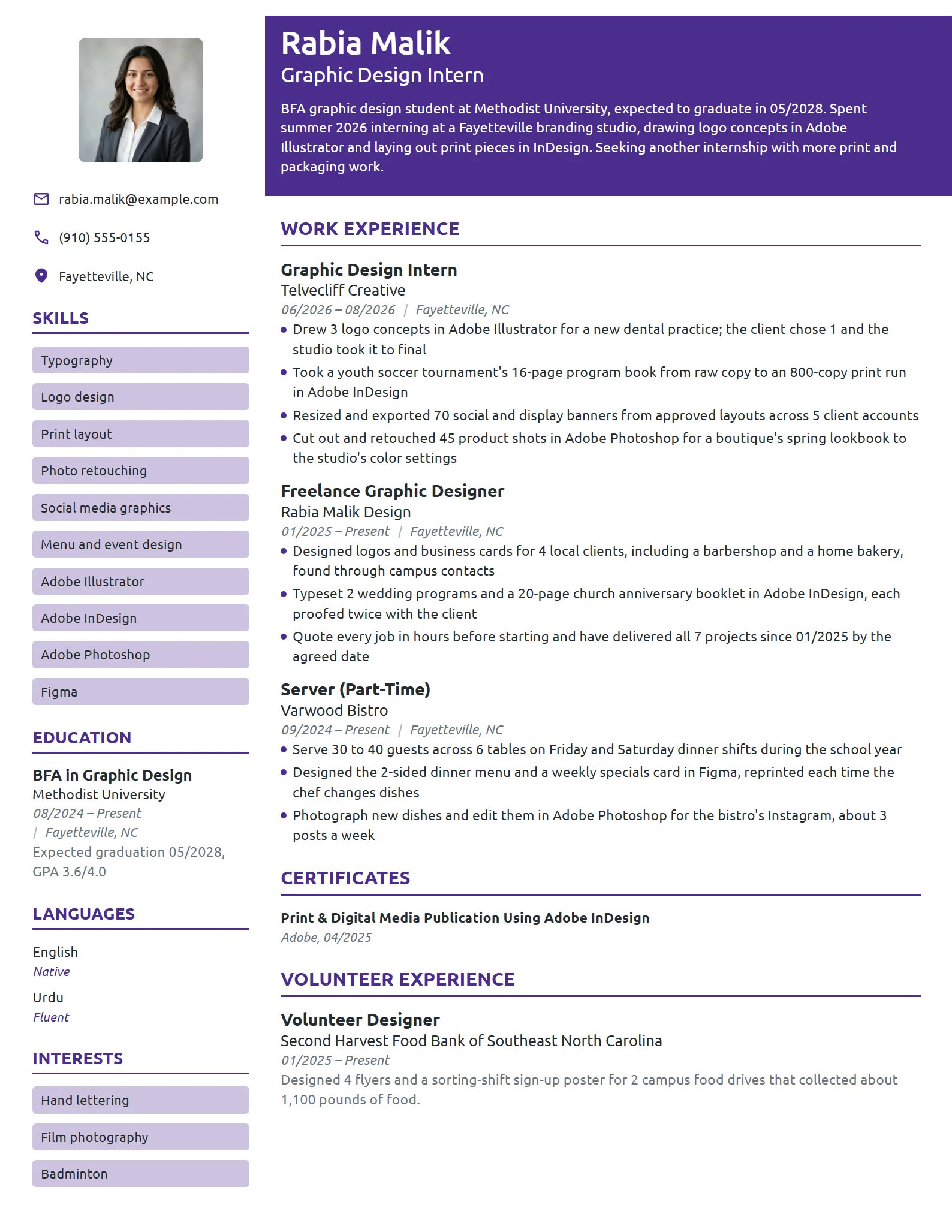 Graphics Designenr Graphic Designer Resume Examples & Guide for 2026 | Novorésumé