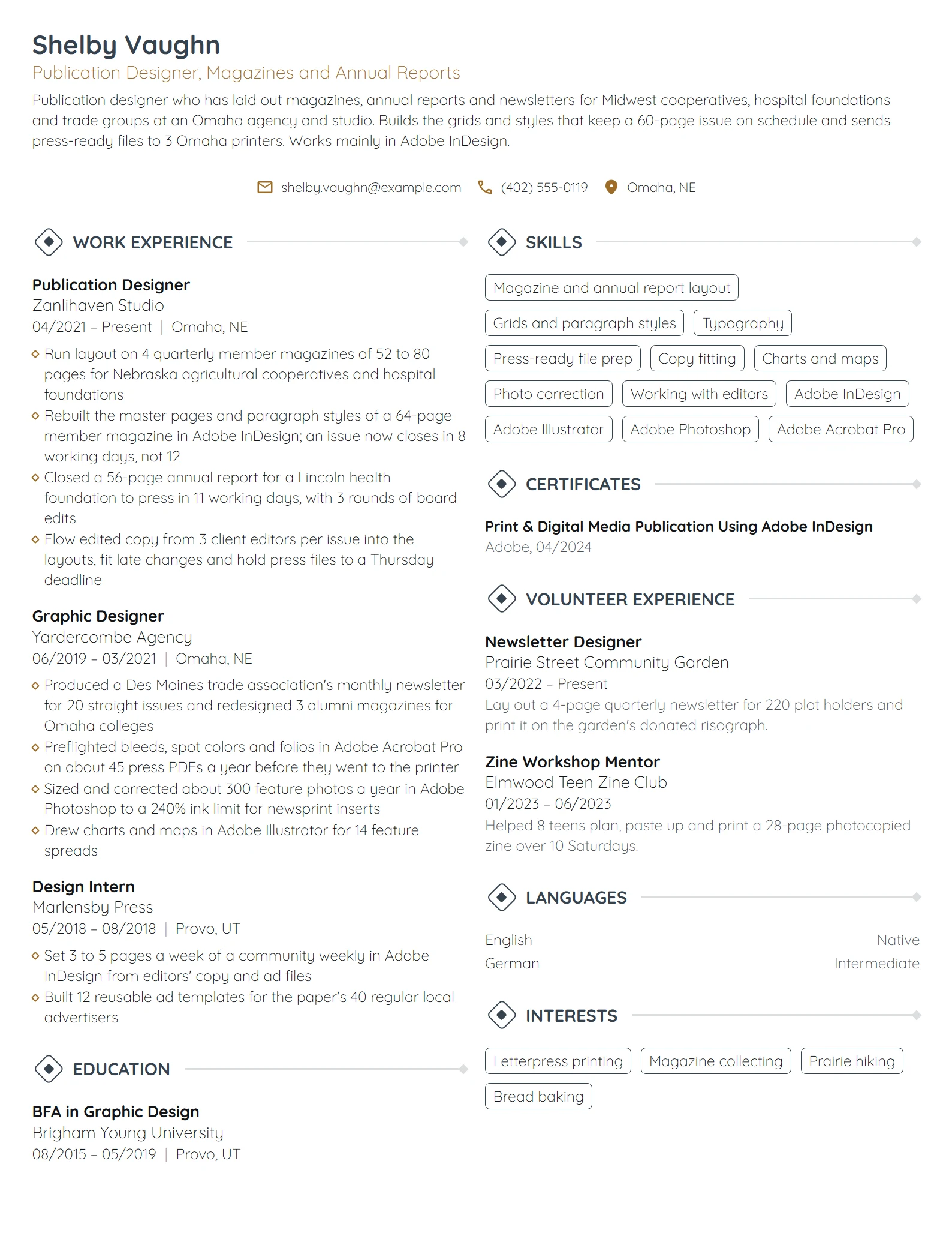 Abstract Resume Design Examples Graphic Designer Resume Examples & Guide for 2026 | Novorésumé