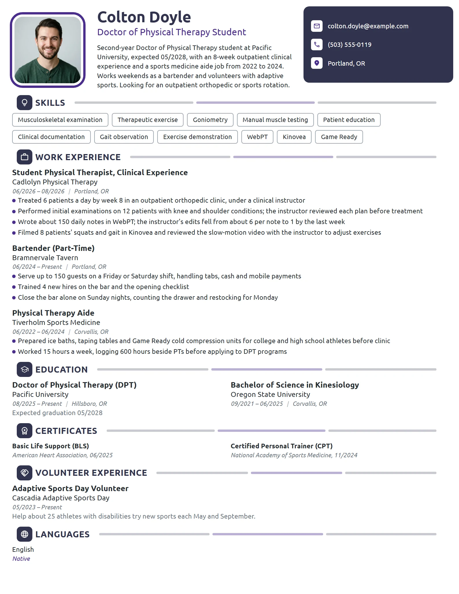 12 Physical Therapist Resume Examples & Guide for 2026