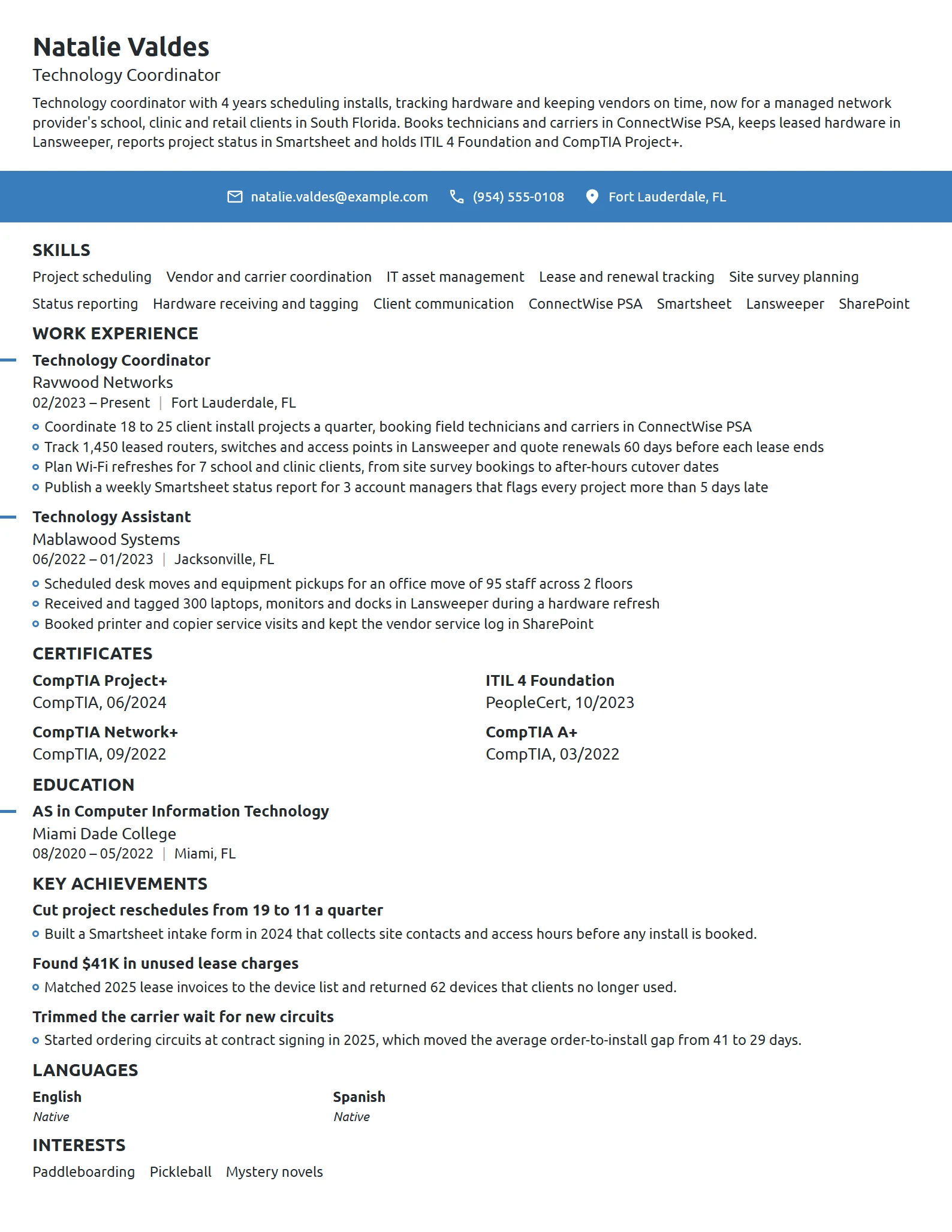 Implementation Analyst Resume Sample 18 Tech Resume Examples & Guide for 2026 | Novoresume