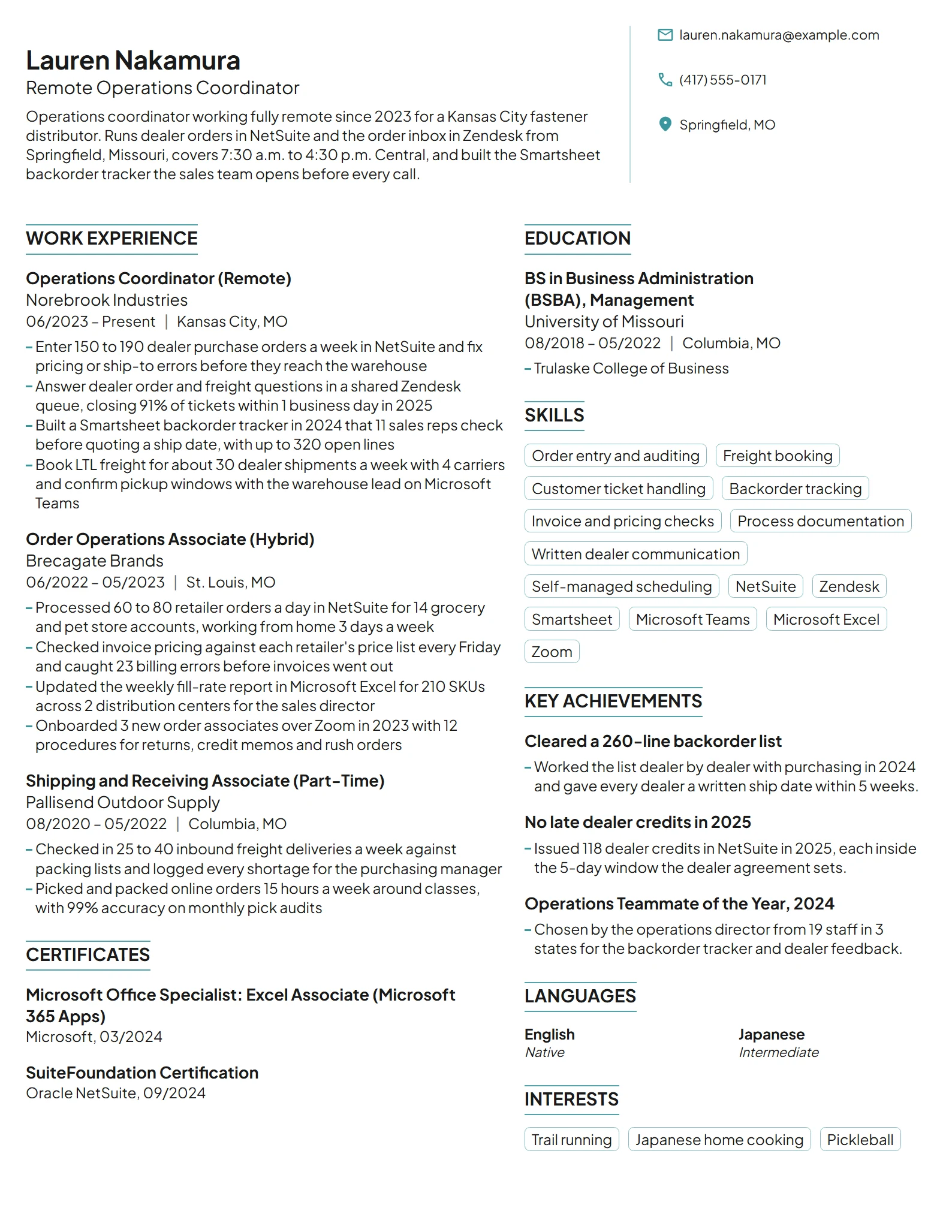 Example Resumes For Insurance Reps 17 Work-From-Home Resume Examples & Guide for 2026