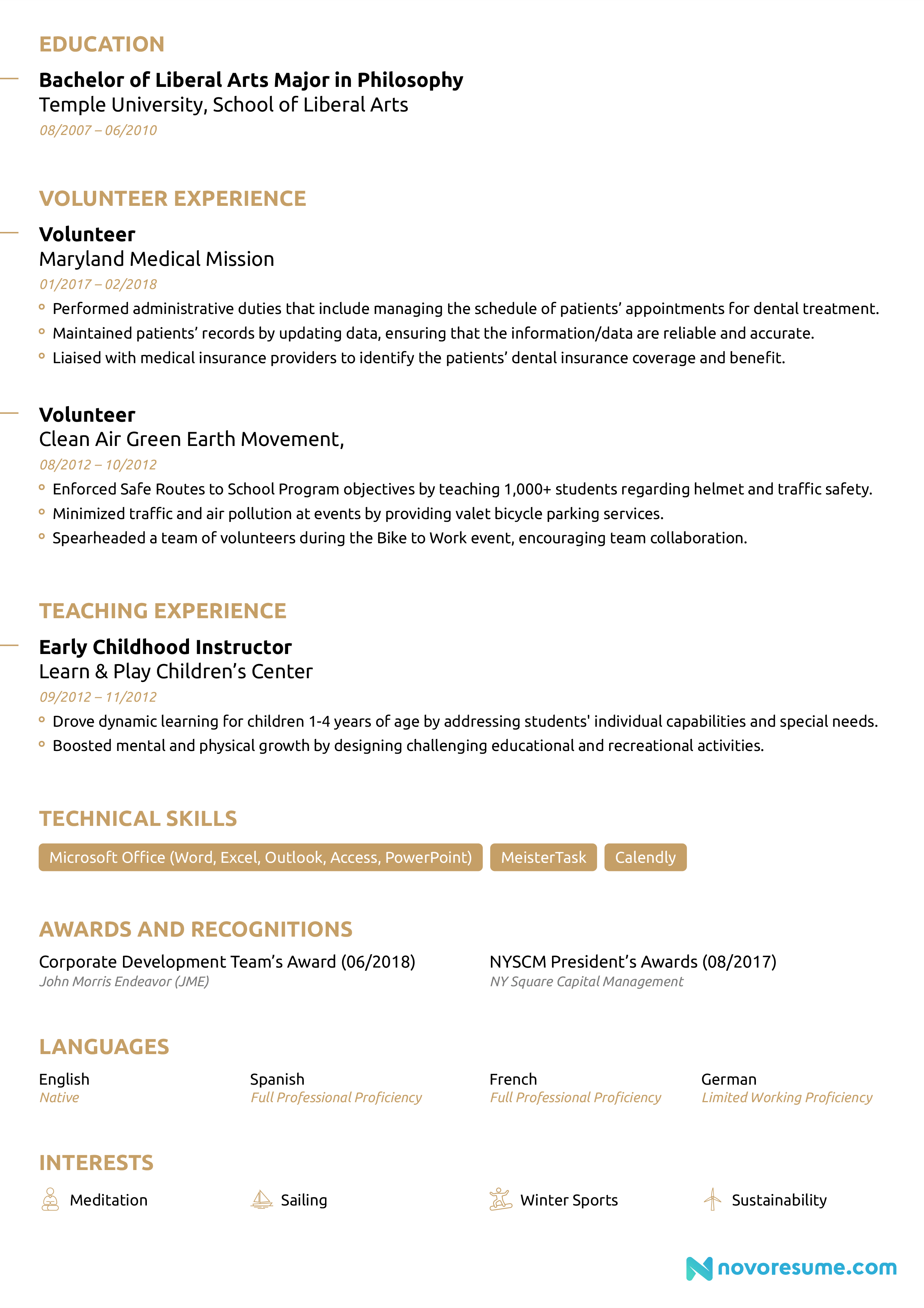 Executive Assistant Resume with Photo resume example, page 2