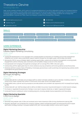 Creative resume template
