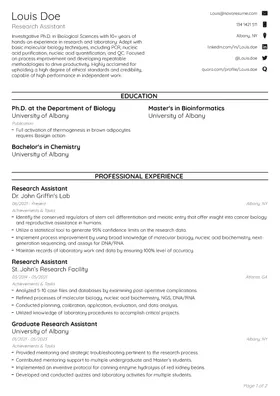 Endurance resume template