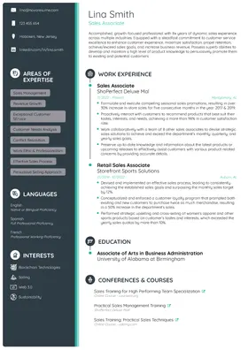 Impact resume template (premium)
