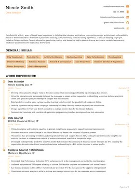 Modern resume template