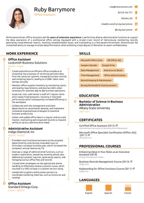 Pulse resume template