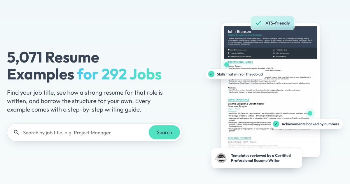 Program Manager Resume Examples & Guide for 2026 | Novorésumé
